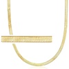 image:imageRossSimons Italian 4mm 18kt Gold Over Sterling Herringbone NecklaceNo Gemstone