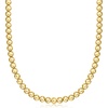 image:imageRossSimons Italian 8mm 18kt Gold Over Sterling Bead NecklaceNo Gemstone