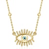 image:imageRossSimons Italian Multicolored Enamel Evil Eye Beaded Station Necklace in 18kt Gold Over Sterling 18 inches
