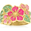 image:imageRossSimons Italian Multicolored Enamel Flower Ring in 14kt Yellow GoldNo Gemstone
