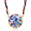 image:imageRossSimons Italian Multicolored Murano Glass Millefiori MultiStrand Necklace With 18kt Gold Over Sterling 18 inches