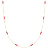 image:imageRossSimons Italian Red Coral Bead Station Necklace in 18kt Yellow GoldCoral