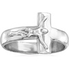 image:imageRossSimons Italian Sterling Silver Crucifix RingNo Gemstone