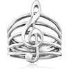 image:imageRossSimons Italian Sterling Silver Treble Clef RingNo Gemstone