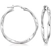 image:imageRossSimons Italian Sterling Silver Twisted Hoop Earrings