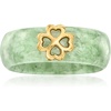 image:imageRossSimons Jade Clover Station Ring in 18kt Gold Over SterlingJade