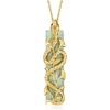 image:imageRossSimons Jade Snake Pendant Necklace With Sapphires in 18kt Gold Over Sterling 18 inches