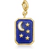 image:imageRossSimons Lapis and MotherOfPearl Moon and Stars Charm in 18kt Gold Over Sterling