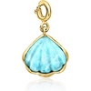 image:imageRossSimons Larimar Seashell Charm in 18kt Gold Over Sterling