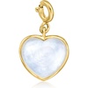 image:imageRossSimons MotherOfPearl Heart Charm in 18kt Gold Over Sterling