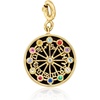 image:imageRossSimons Onyx Moonstone and 13 ct tw MultiGemstone Zodiac Symbols Charm in 18kt Gold Over Sterling