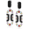 image:imageRossSimons Onyx and 60 ct tw MultiGemstone Art DecoStyle Drop Earrings in Sterling Silver