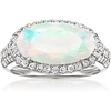 image:imageRossSimons Opal and 58 ct tw LabGrown Diamond Ring in PlatinumDiamond