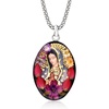 image:imageRossSimons Our Lady Of Guadalupe Pendant Necklace With Dried Flowers in Sterling Silver 18 inches
