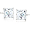image:imageRossSimons PrincessCut CZ Stud Earrings in 14kt White GoldWhite