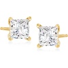 image:imageRossSimons PrincessCut CZ Stud Earrings in 14kt Yellow GoldWhite