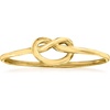 image:imageRossSimons Pure Collection Italian 14kt Yellow Gold Love Knot Ring Size 8