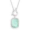 image:imageRossSimons Roman Glass Toggle Necklace in Sterling SilverNo Gemstone