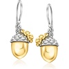 image:imageRossSimons Sterling Silver and 18kt Gold Over Sterling Acorn Drop Earrings