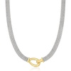 image:imageRossSimons Sterling Silver and 18kt Gold Over Sterling BismarkLink NecklaceNo Gemstone