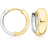 image:imageRossSimons Sterling Silver and 18kt Gold Over Sterling Reversible Hoop Earrings