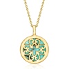 image:imageRossSimons Turquoise Reversible Pendant Necklace in 18kt Gold Over Sterling 18 inches