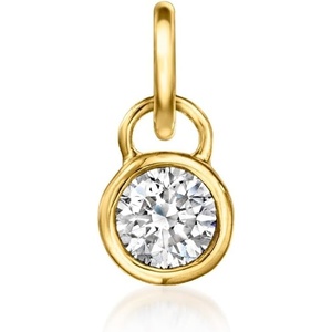 image:imagePure Collection by RossSimons 020 Carat Round LabGrown Diamond Charm in 14kt Yellow Gold