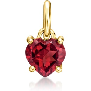 image:imagePure Collection by RossSimons 050 Carat Garnet Heart Charm in 14kt Yellow Gold
