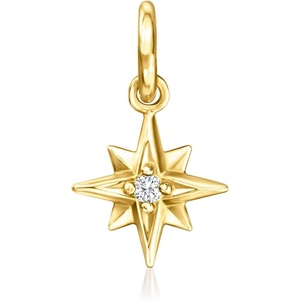 image:imagePure Collection by RossSimons Diamond North Star Charm in 14kt Yellow Gold