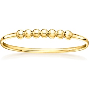 image:imagePure Collection by RossSimons Italian 14kt Yellow Gold Bead Station RingNo Gemstone