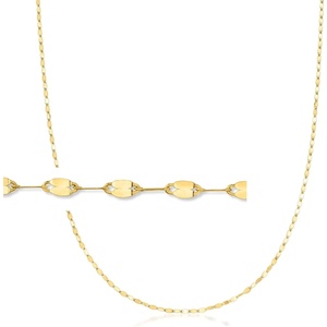 image:imagePure Collection by RossSimons Italian 14kt Yellow Gold LumachinaChain NecklaceNo Gemstone
