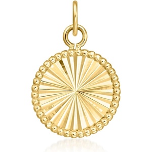 image:imagePure Collection by RossSimons Italian 14kt Yellow Gold Sunburst Circle Charm