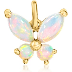 image:imagePure Collection by RossSimons Opal Butterfly Charm in 14kt Yellow Gold
