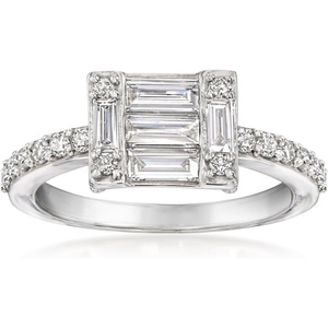 image:imageRossSimons 075 ct tw LabGrown Diamond Ring in Sterling SilverDiamond