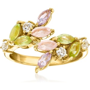 image:imageRossSimons 140 ct tw MultiGemstone Ring in 18kt Gold Over SterlingAmethyst