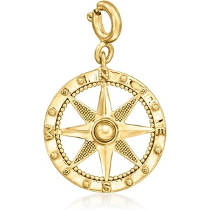 image:imageRossSimons 18kt Gold Over Sterling Compass Charm
