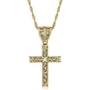 image:imageRossSimons 18kt Gold Over Sterling Filigree Cross Pendant Necklace