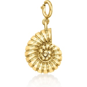 image:imageRossSimons 18kt Gold Over Sterling Nautilus Seashell Charm