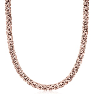 image:imageRossSimons 18kt Rose Gold Over Sterling Byzantine NecklaceNo Gemstone