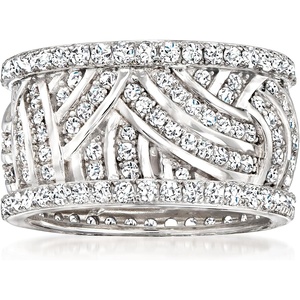 image:imageRossSimons 220 ct tw CZ Eternity Band in Sterling SilverCubic Zirconia