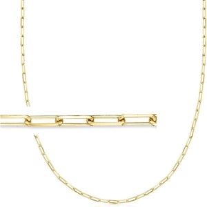 image:imageRossSimons 25mm 18kt Gold Over Sterling Paper Clip Link NecklaceNo Gemstone