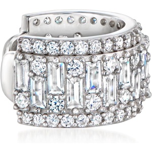 image:imageRossSimons 350 ct tw CZ Ear Cuff in Sterling Silver