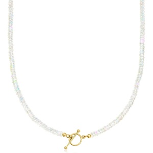 image:imageRossSimons 354mm Opal Bead CharmCompatible Toggle Necklace in 18kt Gold Over SterlingOpal