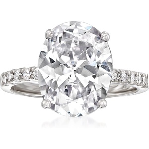 image:imageRossSimons 600 ct tw CZ Ring in Sterling SilverCubic Zirconia
