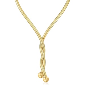 image:imageRossSimons Italian 18kt Gold Over Sterling Flexible 4In1 NecklaceBracelet
