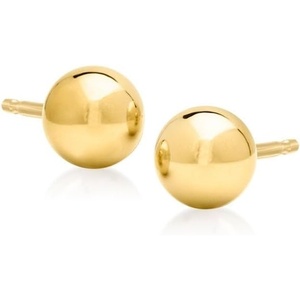 image:imageRossSimons Italian 5mm 10kt Yellow Gold Ball Stud Earrings