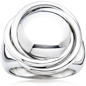 image:imageRossSimons Italian Sterling Silver Big Bead Knot RingNo Gemstone