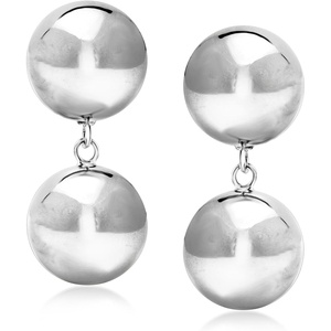 image:imageRossSimons Italian Sterling Silver DoubleBead Drop Earrings