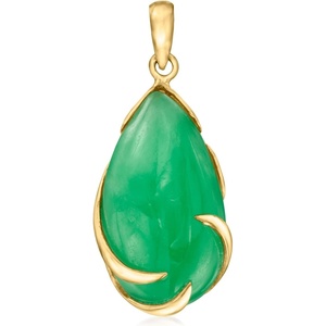 image:imageRossSimons Jade Pendant in 14kt Yellow Gold