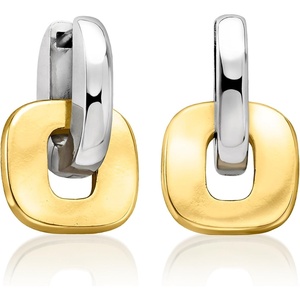 image:imageRossSimons Silver and 14kt GoldPlated Hoop Drop Earrings